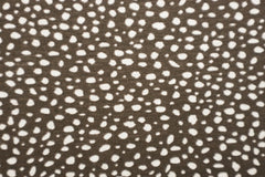 Baumwolljersey Tupfen braun beige