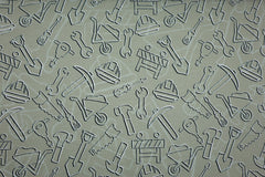 Reststück: 1,50 m Baumwolljersey Danilo Werkzeuge oliv