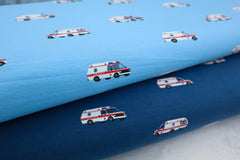 Baumwolljersey Ambulance - dunkelblau