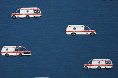 Baumwolljersey Ambulance - dunkelblau