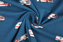 Baumwolljersey Ambulance - dunkelblau