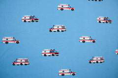 Baumwolljersey Ambulance - türkis