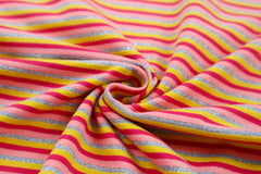Baumwolljersey Glitter Stripes