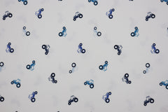 Baumwolljersey Kleiner Traktor - blau