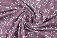 Baumwolljersey Lina Hearts