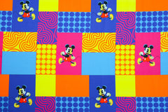 Baumwolljersey Lizenz Mickey Mouse Patchwork