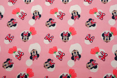 Baumwolljersey Lizenz Minnie Mouse & Flowers