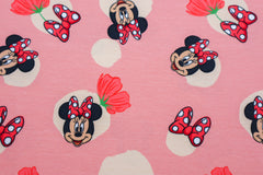 Baumwolljersey Lizenz Minnie Mouse & Flowers