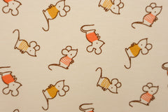 Reststück: 0,95 m Baumwolljersey Mäusebande