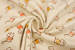 Reststück: 0,95 m Baumwolljersey Mäusebande