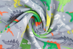 Baumwolljersey T-Rex World - hellgrau