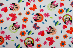 Baumwolljersey Lizenz Minnie Mouse Circles