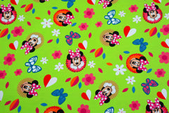 Baumwolljersey Lizenz Minnie Mouse Circles