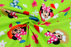 Baumwolljersey Lizenz Minnie Mouse Circles