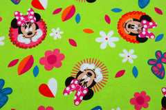 Baumwolljersey Lizenz Minnie Mouse Circles