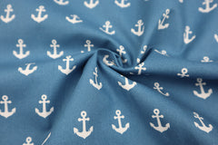 Baumwollstoff Anker groß