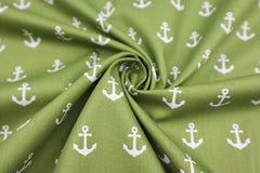 Baumwollstoff Anker groß