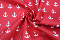 Baumwollstoff Anker groß