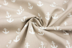 Baumwollstoff Anker groß
