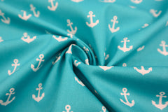 Baumwollstoff Anker groß