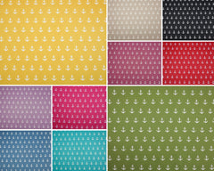 Baumwollstoff Anker groß