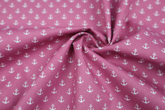 Baumwollstoff Anker klein