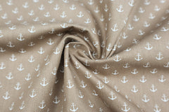 Baumwollstoff Anker klein