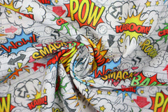 Baumwollstoff Comic Sprüche