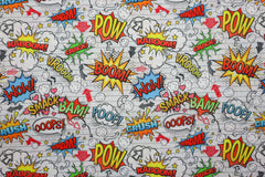 Baumwollstoff Comic Sprüche