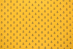 Baumwollstoff Ein Tag am Meer Anker