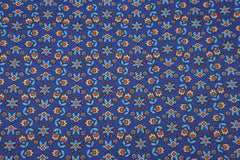 Baumwollstoff Flora Blue