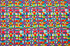 Baumwollstoff Grafik Kunterbunt