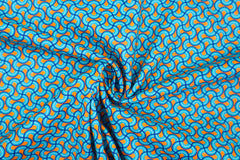 Baumwollstoff Grafik Kunterbunt