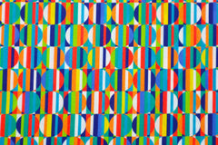 Baumwollstoff Grafik Kunterbunt