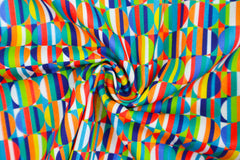 Baumwollstoff Grafik Kunterbunt