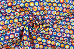 Baumwollstoff Grafik Kunterbunt