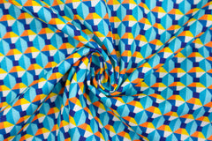 Baumwollstoff Grafik Kunterbunt