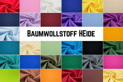 Baumwollstoff Heide uni