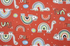 Baumwollstoff Hi! Dino
