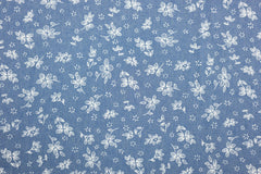 Baumwollstoff Jeansoptik Bluna Flower
