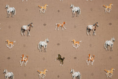 Baumwollstoff Pferde Liebe