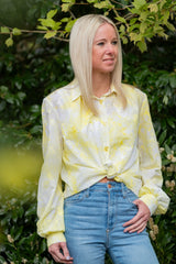 Baumwollstoff Tie Dye Stickerei