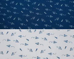 Baumwollstoff Papierflieger