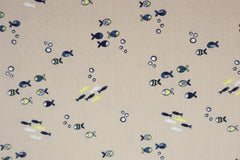 Baumwollstoff kleine Fische