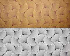 Beschichtete Baumwolle Grafik Fächer