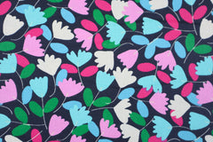 Beschichtete Baumwolle Bunte Blüten