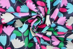 Beschichtete Baumwolle Bunte Blüten