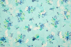 Bestickter Baumwoll Mix Flowers & Leaves