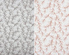 Baumwollstoff Blätterranken