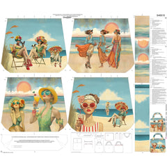 Canvas Taschenpanel Wendetasche by Stenzo - Boho Beach Girls